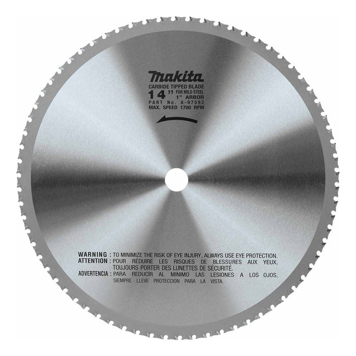 Makita A-97592 14" 70T Carbide-Tipped Metal Cutting Blade, Ferrous Metal
