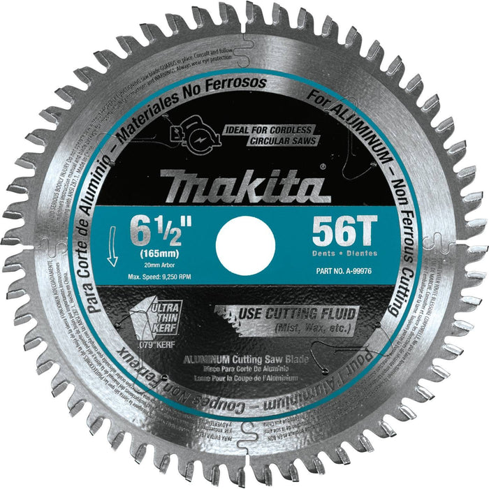 Makita A-99976 6-1/2" 56T Carbide-Tipped Cordless Plunge Saw Blade - My Tool Store