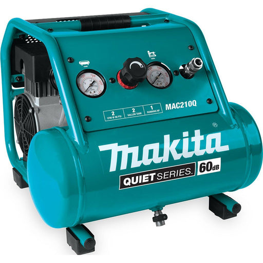 Makita MAC210Q Quiet Series, 1 HP, 2 Gallon Electric Air Compressor - My Tool Store