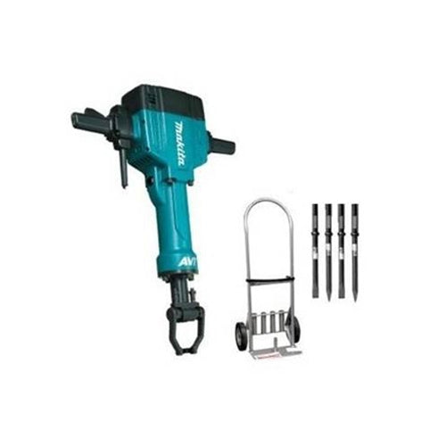 Makita HM1810X3 70 lb. Demoltion Breaker Hammer Kit w/ Free Cart & Tips