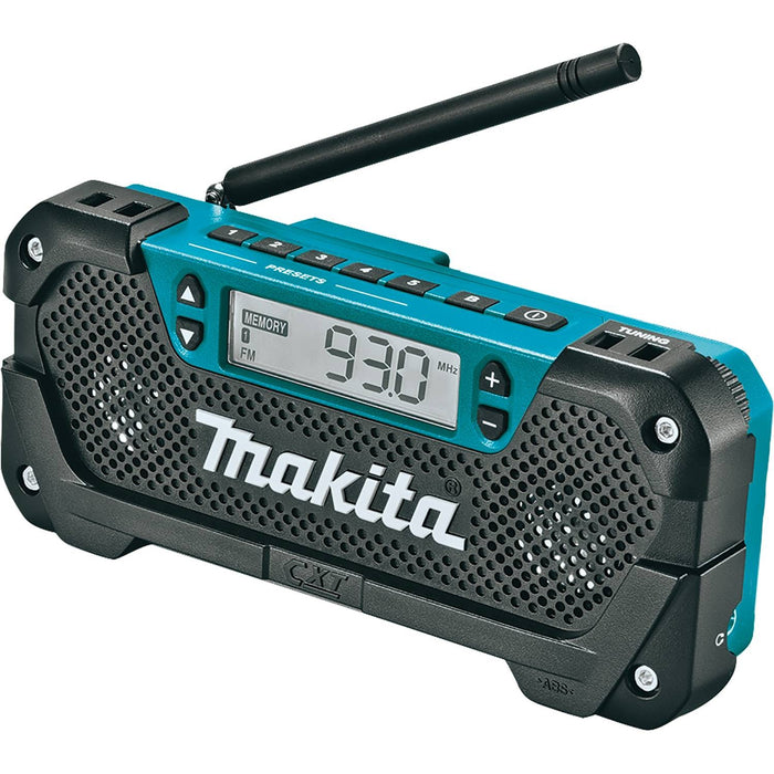 Makita RM02 12V max CXT Li-Ion Cordless Compact Job Site Radio Bare Tool