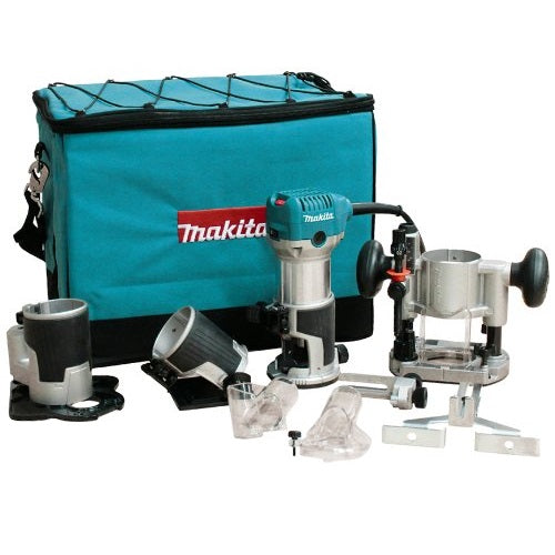 Makita RT0701CX3 1-1/4 HP Compact Router Kit with Dust Collection Attachments - My Tool Store