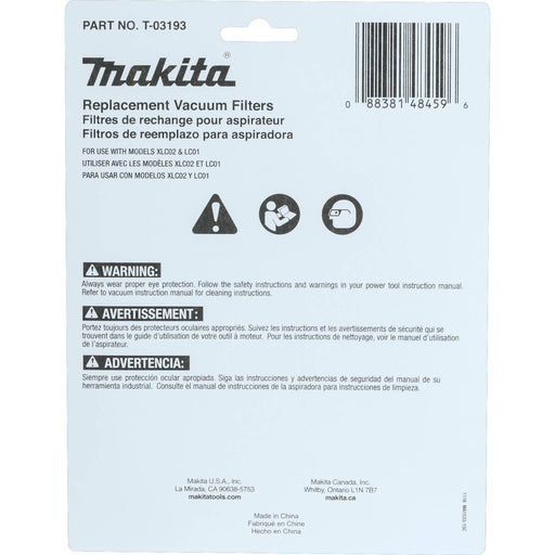 Makita T-03193 Cloth Vacuum Filter, 3/pk - My Tool Store