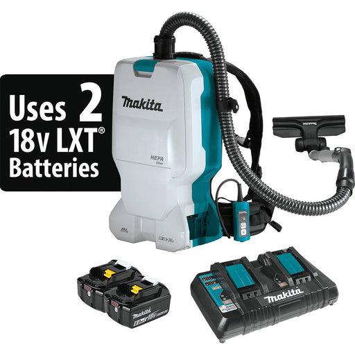 Makita XCV17PG 18V X2 LXT 1.6 Gallon Backpack Dry Vacuum - My Tool Store