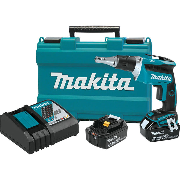 Makita XSF03T 18V LXT Brushless 4,000 RPM Drywall Screwdriver Kit (5.0Ah)