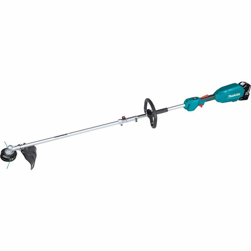 Makita XUX02SM1X2 18V LXT® Lithium-Ion Brushless Cordless Couple Shaft Power Head Kit w/ 13" String Trimmer & 20" Articulating Hedge Trimmer Attachments, with one battery (4.0Ah) - My Tool Store