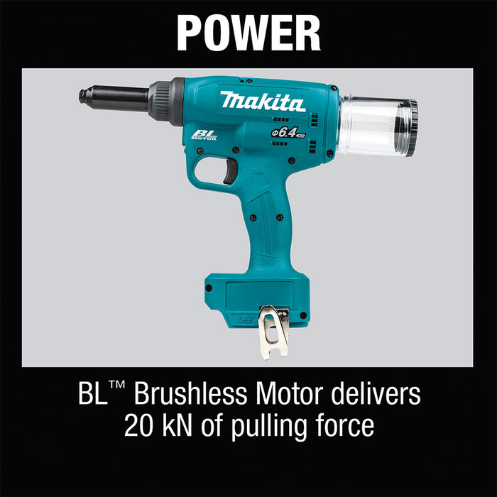Makita XVR02Z 18V LXT Brushless Cordless Rivet Tool, Tool Only