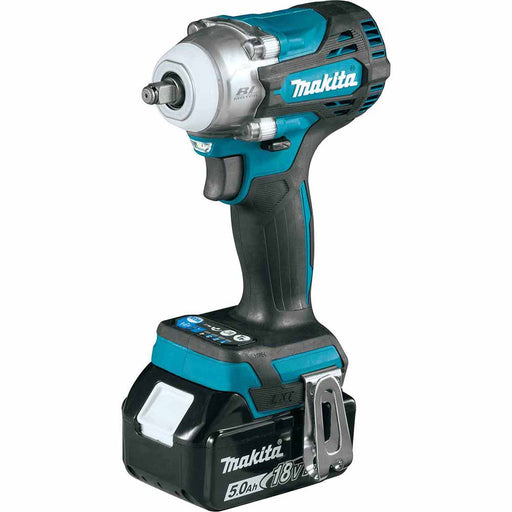 Makita XWT16T 18V LXT Lithium-Ion Brushless Cordless 4-Speed 3/8" Sq. Drive Impact Wrench w/ Friction Ring Anvil (5.0Ah) - My Tool Store