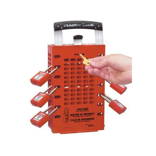 MasterLock 503RED Latch Tight Red Group Lock Box, Wall-Mount Or Portable - My Tool Store