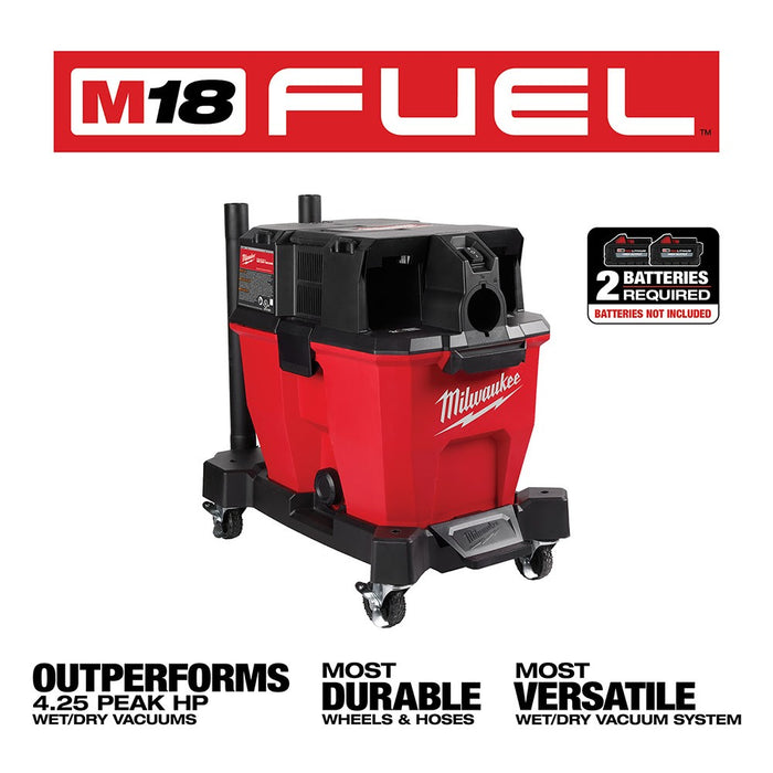 Milwaukee 0920-20 M18 FUEL 9 Gallon Dual-Battery Wet/Dry Vacuum, Bare Tool - My Tool Store