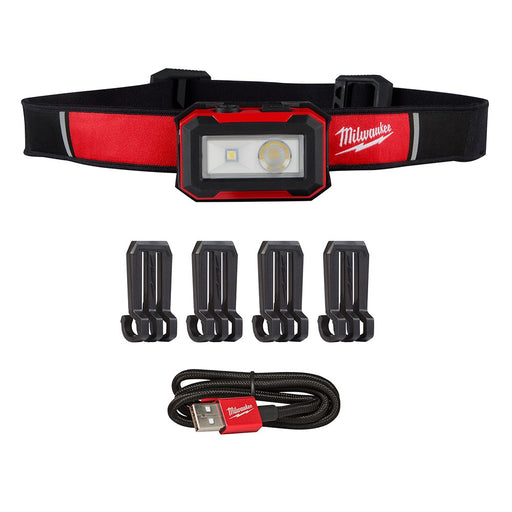 Milwaukee 2012R Milwaukee® Rechargeable  Magnetic Headlamp with Task Light - My Tool Store
