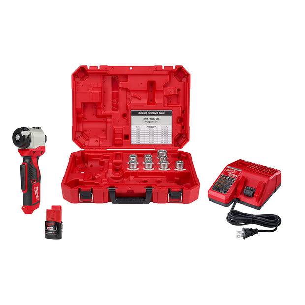 Milwaukee 2435X-21 M12 Cable Stripper Kit for Cu RHW / RHH / USE