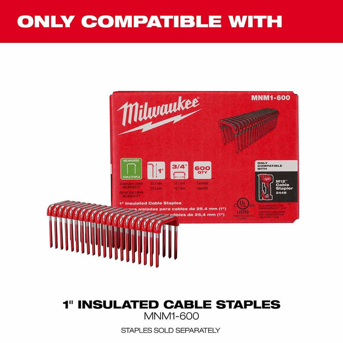 Milwaukee 2448-20 M12 Cable Stapler