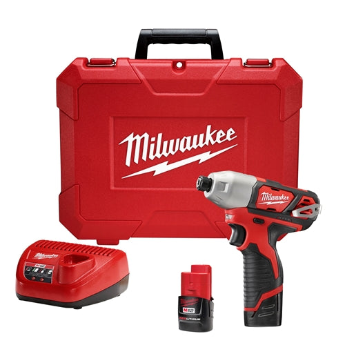 Milwaukee 2462-22 M12 1/4" Hex Impact Driver Kit - My Tool Store