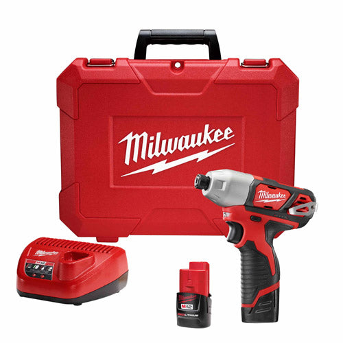 Milwaukee 2462-22 M12 1/4" Hex Impact Driver Kit - My Tool Store