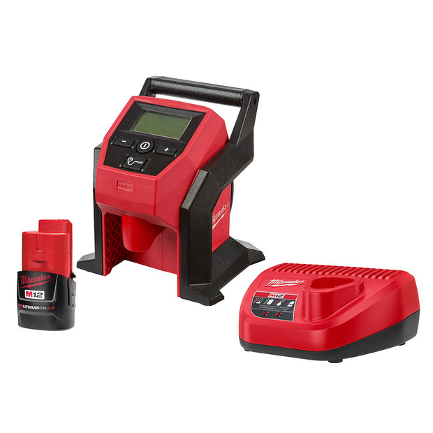 Milwaukee 2475-21CP M12 Compact Inflator with CP 2.0AH Battery Kit
