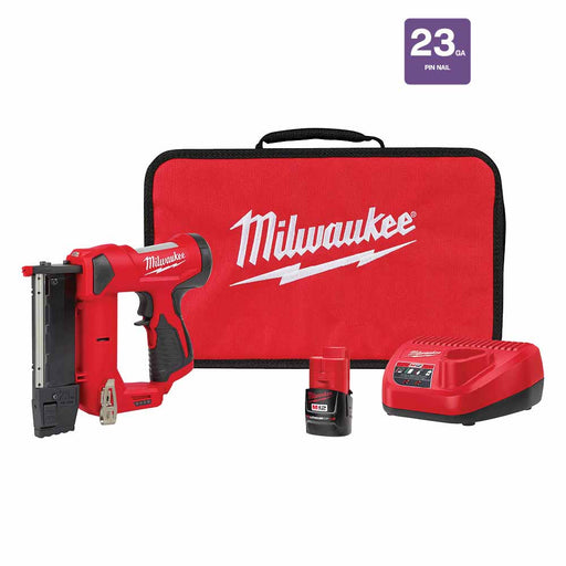 Milwaukee 2540-21 M12™ 23 Gauge Pin Nailer Kit - My Tool Store