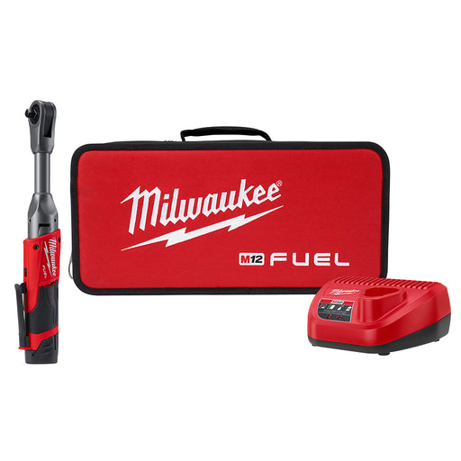 Milwaukee 2560-21 M12 FUEL 3/8" Extended Reach Ratchet 1 Battery Kit - My Tool Store