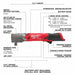 Milwaukee 2565P-20 M12 FUEL 1/2" Right Angle Impact Wrench w/ Pin Detent (Bare Tool) - My Tool Store