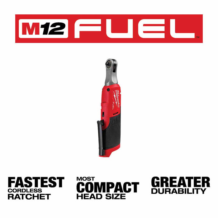Milwaukee 2566-20 M12 FUEL™ 1/4" High Speed Ratchet - My Tool Store