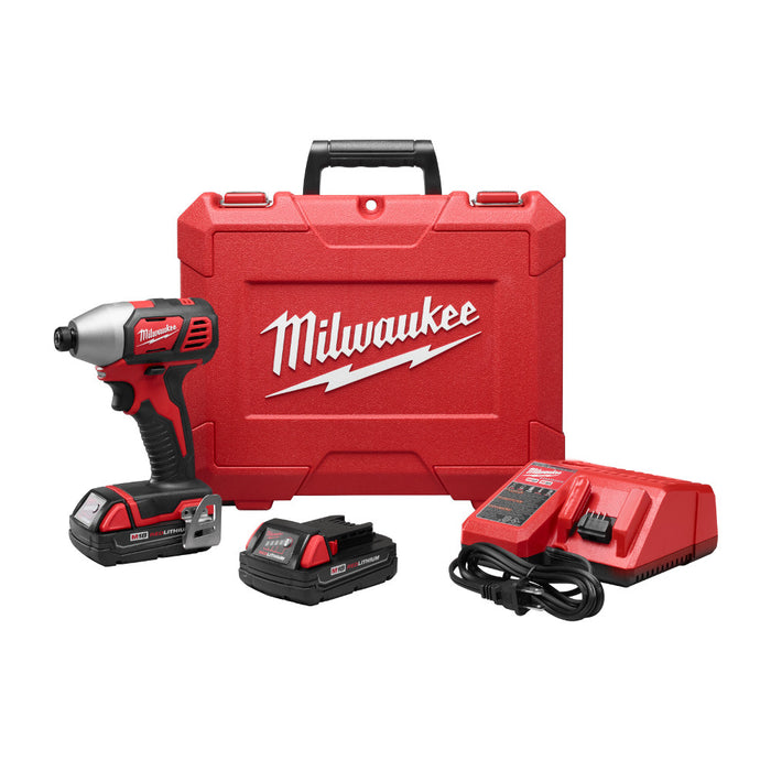 Milwaukee 2656-22CT M18 Cordless 1/4" Hex Impact Driver Tool Kit - My Tool Store