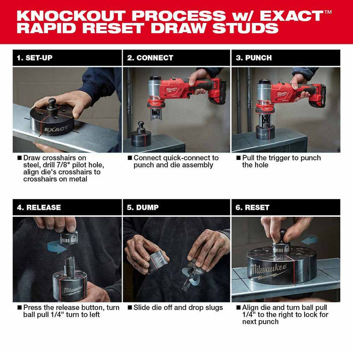 Milwaukee 2676-23 FORCELOGIC M18 10-Ton Knockout Tool 1/2" to 4" Kit - My Tool Store