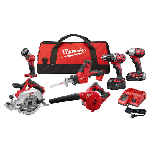 Milwaukee 2695-26CX M18 6 Piece Combo Kit - My Tool Store