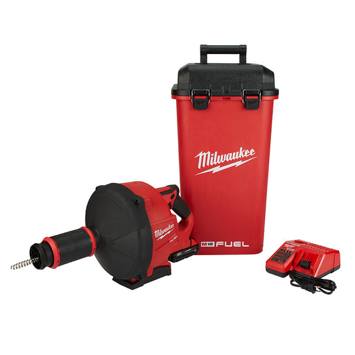 Milwaukee  2772A-21 M18 Fuel Drain Snake Drain Cleaner with Cable-Drive Kit-A - My Tool Store