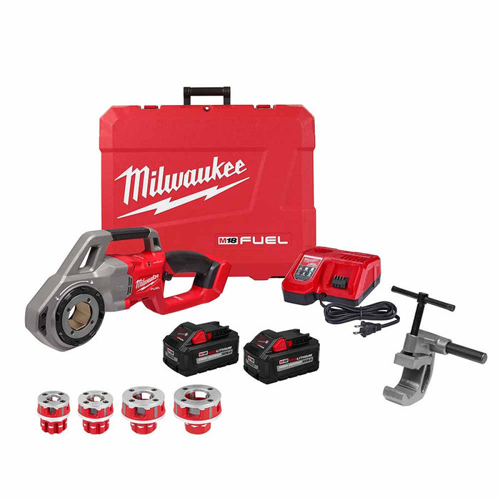 Milwaukee 2870-22 Compact 1/2"-1-1/4" Alloy NPT Portable Pipe Threading Forged Aluminum Die Head Kit