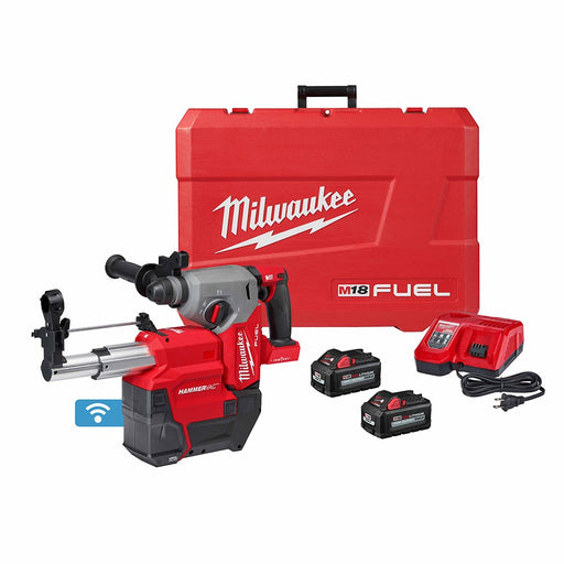 Milwaukee 2914-22DE M18 FUEL™ 1" SDS Plus Rotary Hammer w/ ONE-KEY™ Dust Extractor Kit - My Tool Store