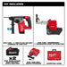 Milwaukee 2914-22DE M18 FUEL™ 1" SDS Plus Rotary Hammer w/ ONE-KEY™ Dust Extractor Kit - My Tool Store