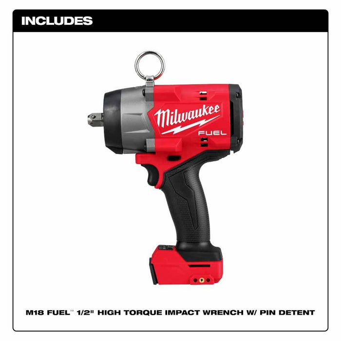 Milwaukee 2966-20 M18 FUEL 1/2" High Torque Impact Wrench w/ Pin Detent