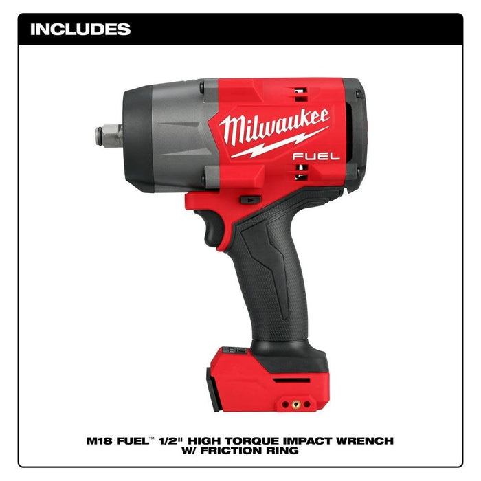 Milwaukee 2967-20 M18 FUEL 1/2" High Torque Impact Wrench w/ Friction Ring