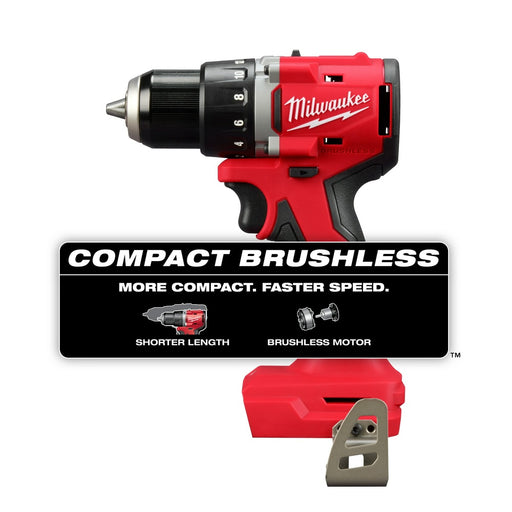 Milwaukee 3601-20 M18 Compact Brushless 1/2" Drill/Driver - My Tool Store