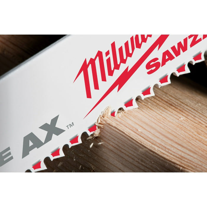 Milwaukee 48-00-5021 6" x 5/8TPI Bi-Metal AX Super Sawzall Blade 5-Pack