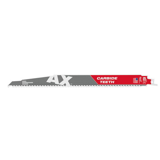 Milwaukee 48-00-5227 Sawzall Blade With Carbide Teeth, 12" 5T - My Tool Store