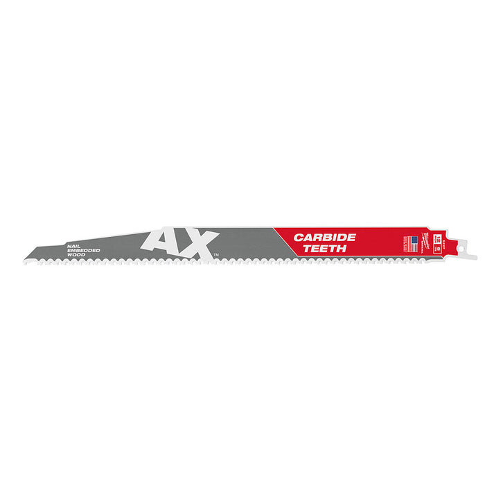 Milwaukee 48-00-5227 Sawzall Blade With Carbide Teeth, 12" 5T