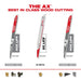 Milwaukee 48-00-5227 Sawzall Blade With Carbide Teeth, 12" 5T - My Tool Store