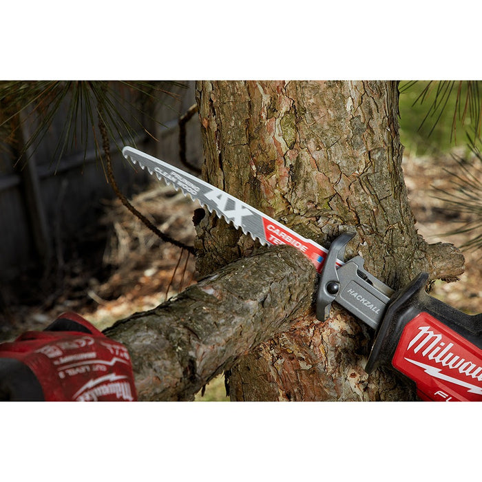 Milwaukee 48-00-5231 6" 3 TPI The AX™ with Carbide Teeth for Pruning & Clean Wood SAWZALL® Blade 1PK