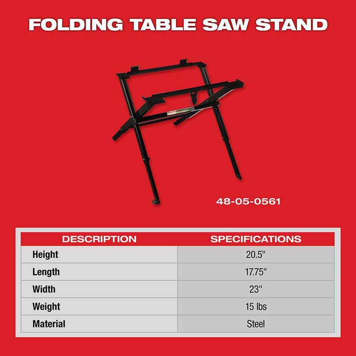 Milwaukee 48-08-0561 Folding Table Saw Stand