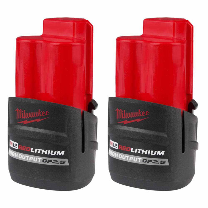 Milwaukee 48-11-2425S M12 High Output CP2.5 Battery 2PK - My Tool Store