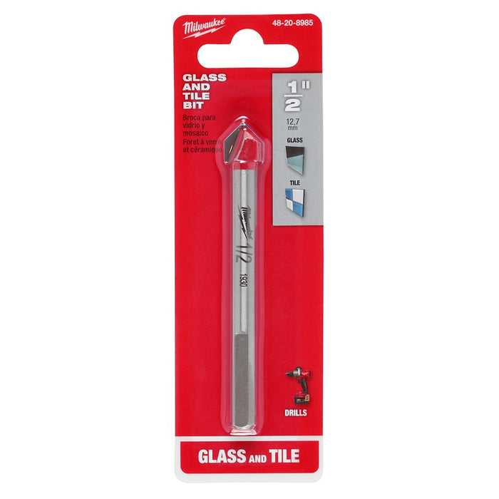 Milwaukee 48-20-8985 1/2" Glass and Tile Bit - My Tool Store