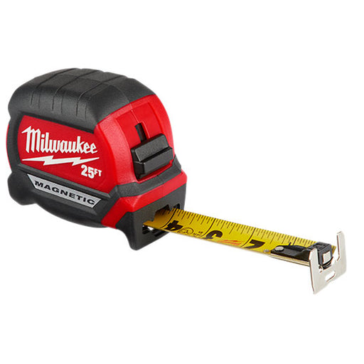 Milwaukee 48-22-0325 25’ Compact Wide Blade Magnetic Tape Measure - My Tool Store
