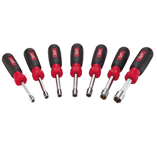 Milwaukee 48-22-2517 7 PC Magnetic HollowCore Metric Nut Driver Set - My Tool Store