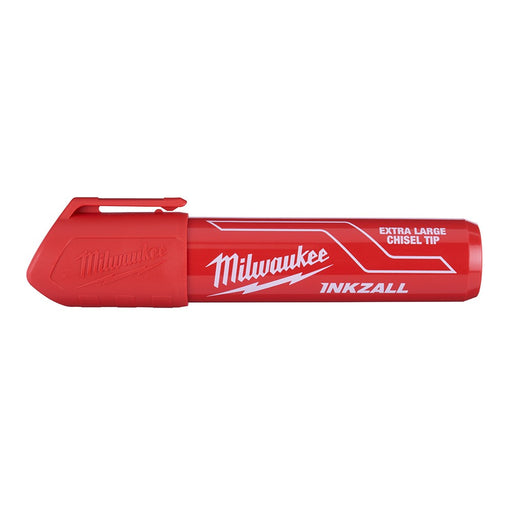 Milwaukee 48-22-3266 INKZALL Extra Large Chisel Tip Red Marker, 12 Pack - My Tool Store