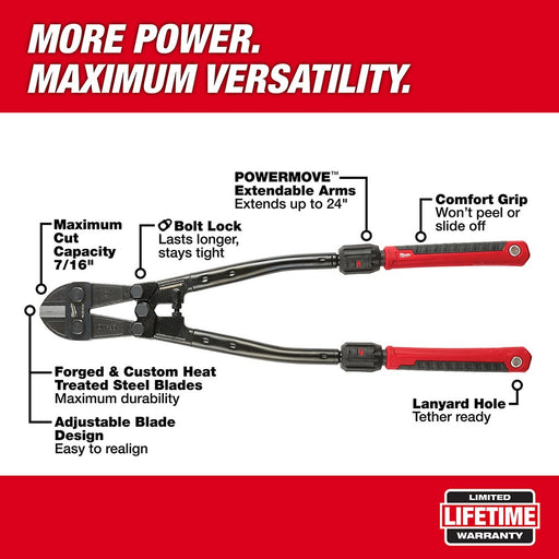 Milwaukee 48-22-4124 24" Adaptable Bolt Cutter with POWERMOVE - My Tool Store