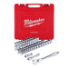 Milwaukee 48-22-9010 47 pc 1/2" Socket Wrench Set – SAE & Metric - My Tool Store