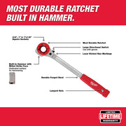 Milwaukee  48-22-9213M Lineman's High-Leverage Ratcheting Wrench w/ Milled Face