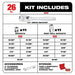 Milwaukee 48-22-9404 1/4" Drive 26 Piece Ratchet & Socket Set - SAE - My Tool Store