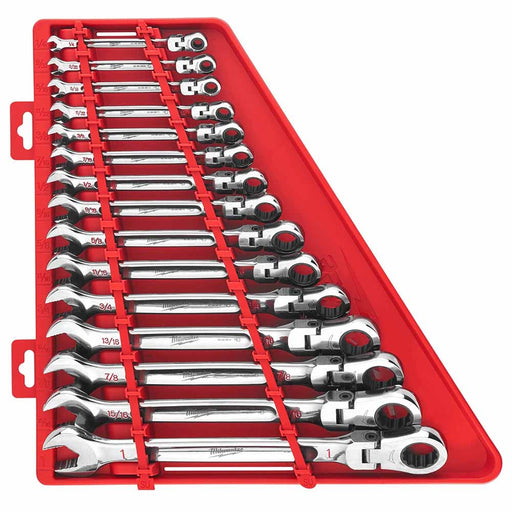 Milwaukee 48-22-9413 15pc Flex Head Ratcheting Wrench Set - SAE - My Tool Store